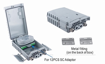 TE3-453-SC-12C FTTH Box za 12 SC Simplex adaptera