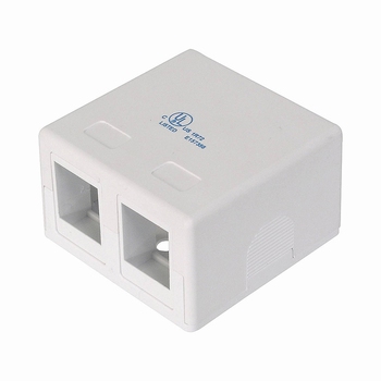 AT-AG-302A-WH Kući&scaron;te za keystone module 2-port