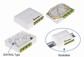 TE3-581 FTTH box za 4 SC simplex adaptera